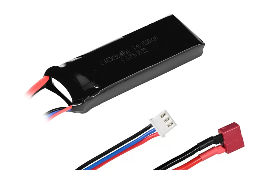 7,4 В 1300 мАч 2S Lipo аккумулятор для VRX 1/16 и 1/18 масштаба бесщеточный RC модель автомобиля VRX # H0060