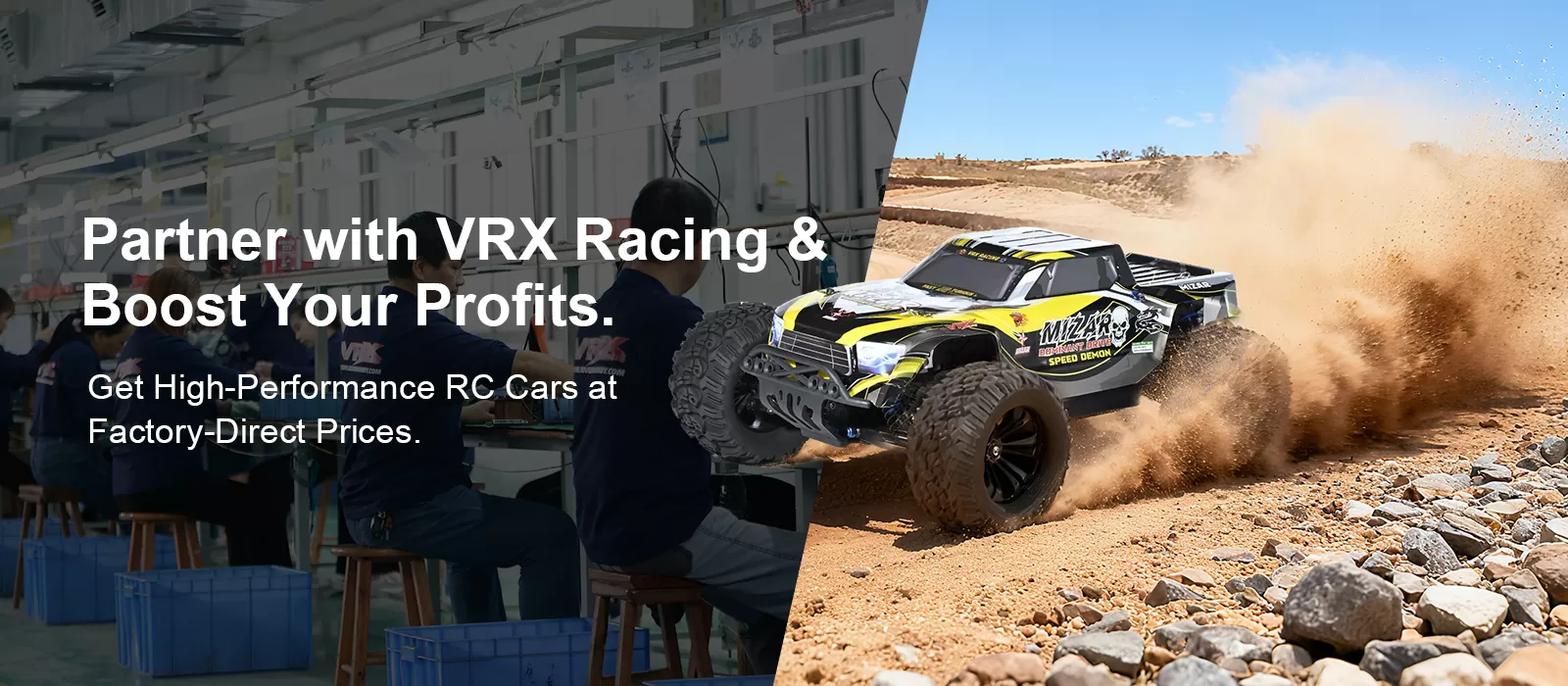 Рекламная посадочная страница VRX