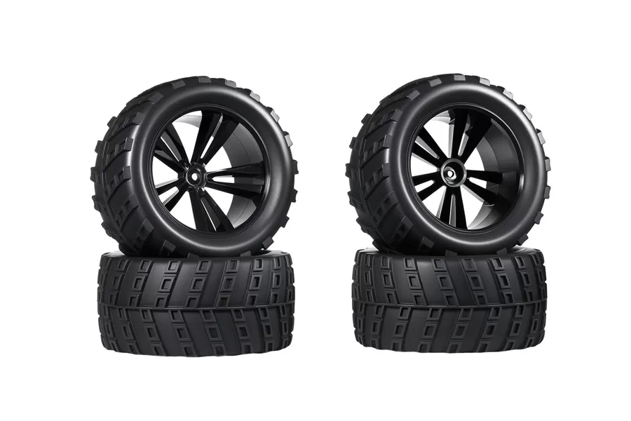 RC шины 12 мм шестигранной ступицы резиновые для 1/10 масштаба RC грузовиков #10563