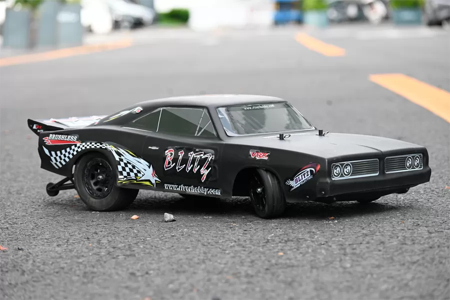 10 Масштаб 2WD On-road Электрический RC перетащить автомобиль 2,4G Бесщеточный высокоскоростной RTR # RH2016